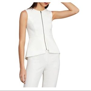 BCBG MaxAzria White Peplum